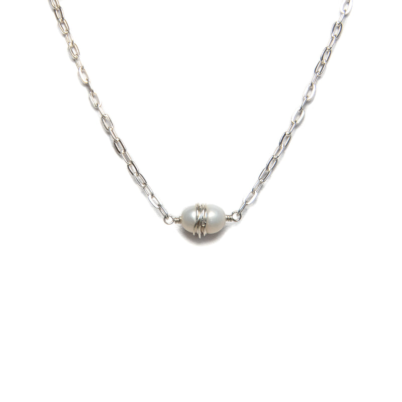 Pearl Jupiter Necklace - Sterling Silver
