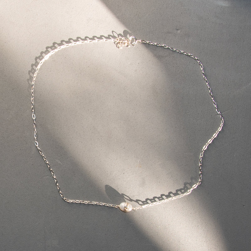 Pearl Jupiter Necklace - Sterling Silver