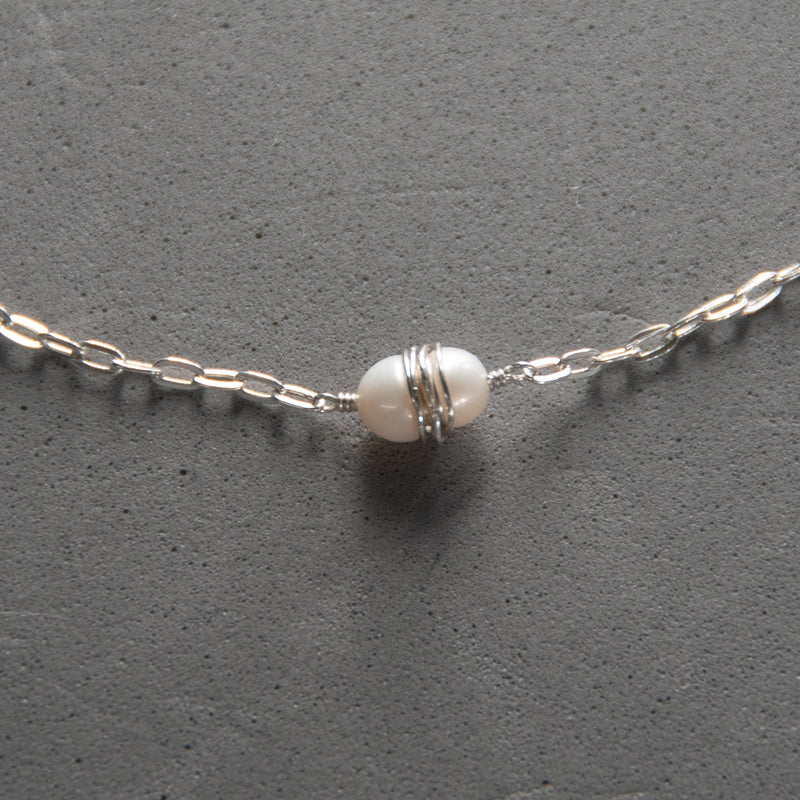 Pearl Jupiter Necklace - Sterling Silver