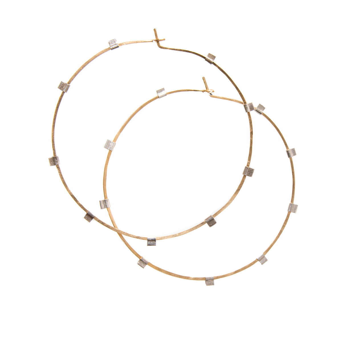 Spark Hoops - 14K Gold-Filled & Sterling Silver Mixed Metal