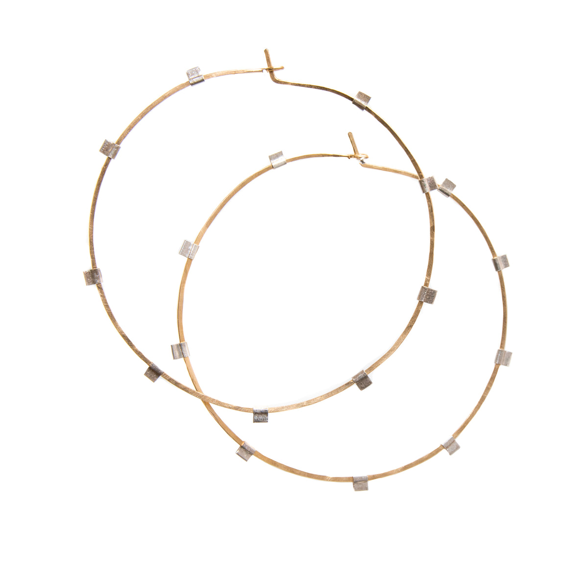 Spark Hoops - 14K Gold-Filled & Sterling Silver Mixed Metal